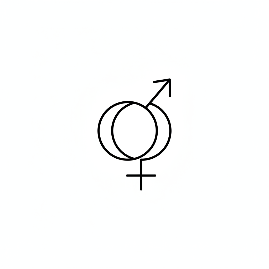 Minimalistisches Unisex Symbol